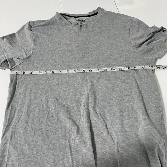 Rhone Men's V-Neck Tee T-Shirt Size Medium Gray Pima Cotton Peru - Picture 7 of 10